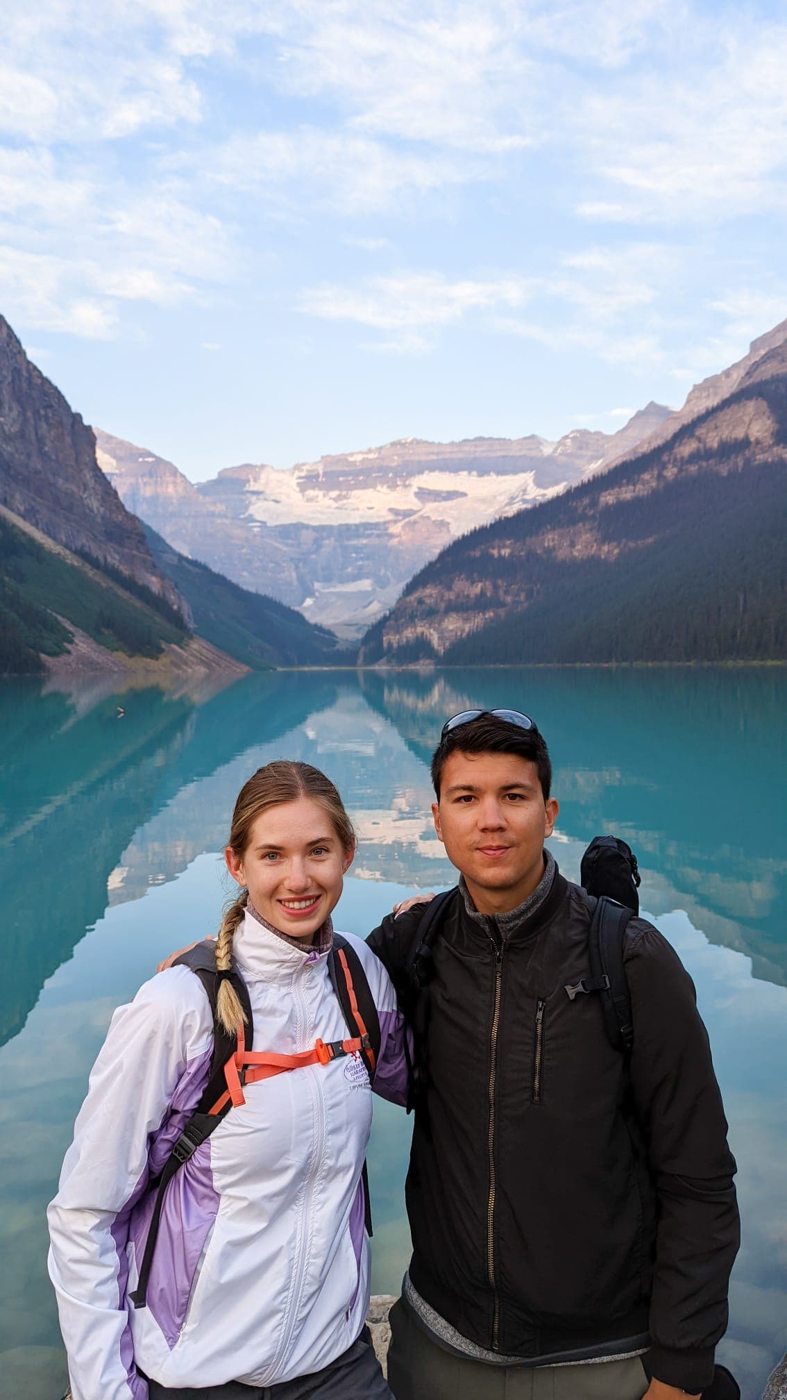 Us in Lake Louise Portrait